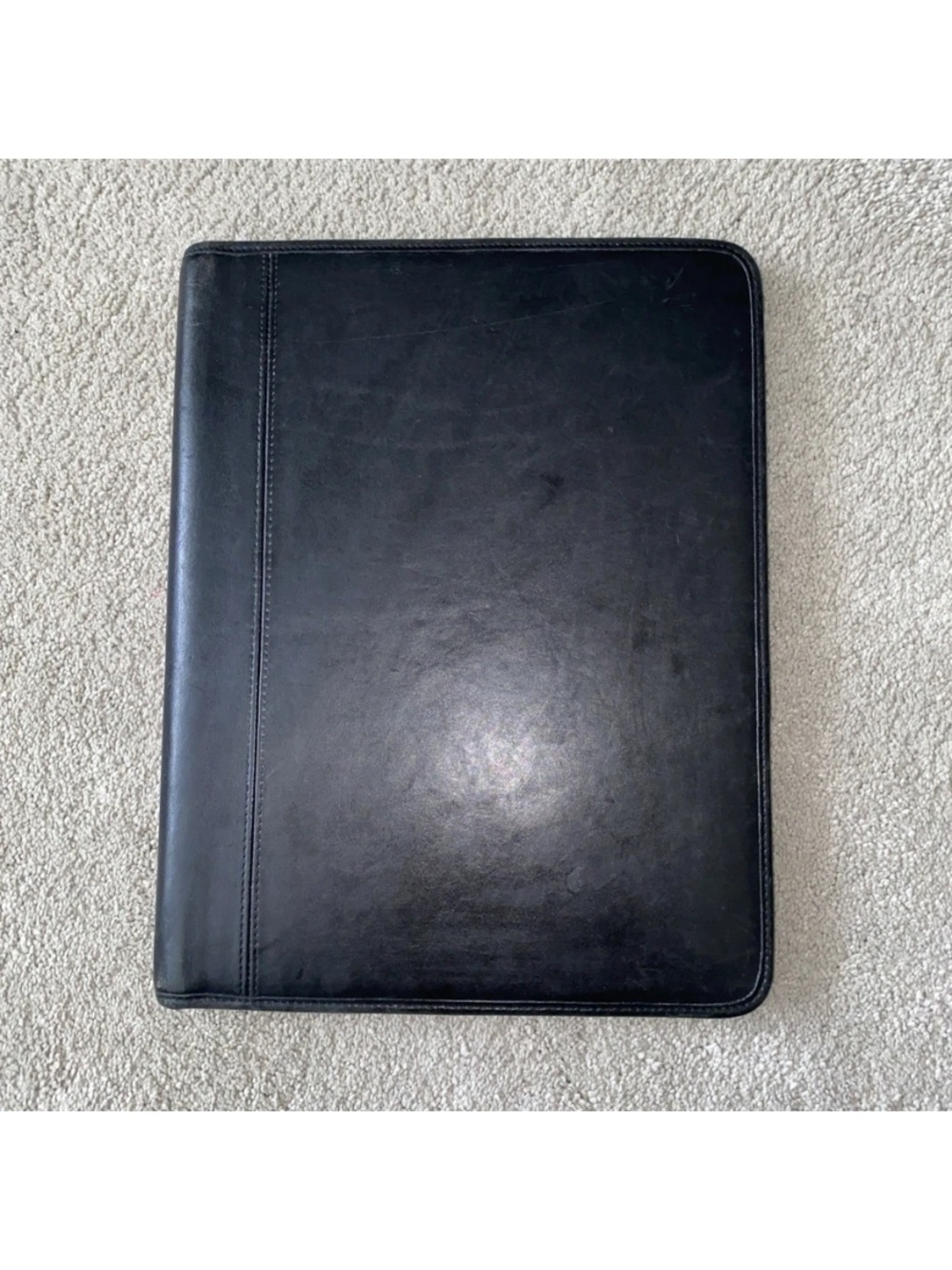 Coach Vintage Portfolio Document Folder Black Leather unisex